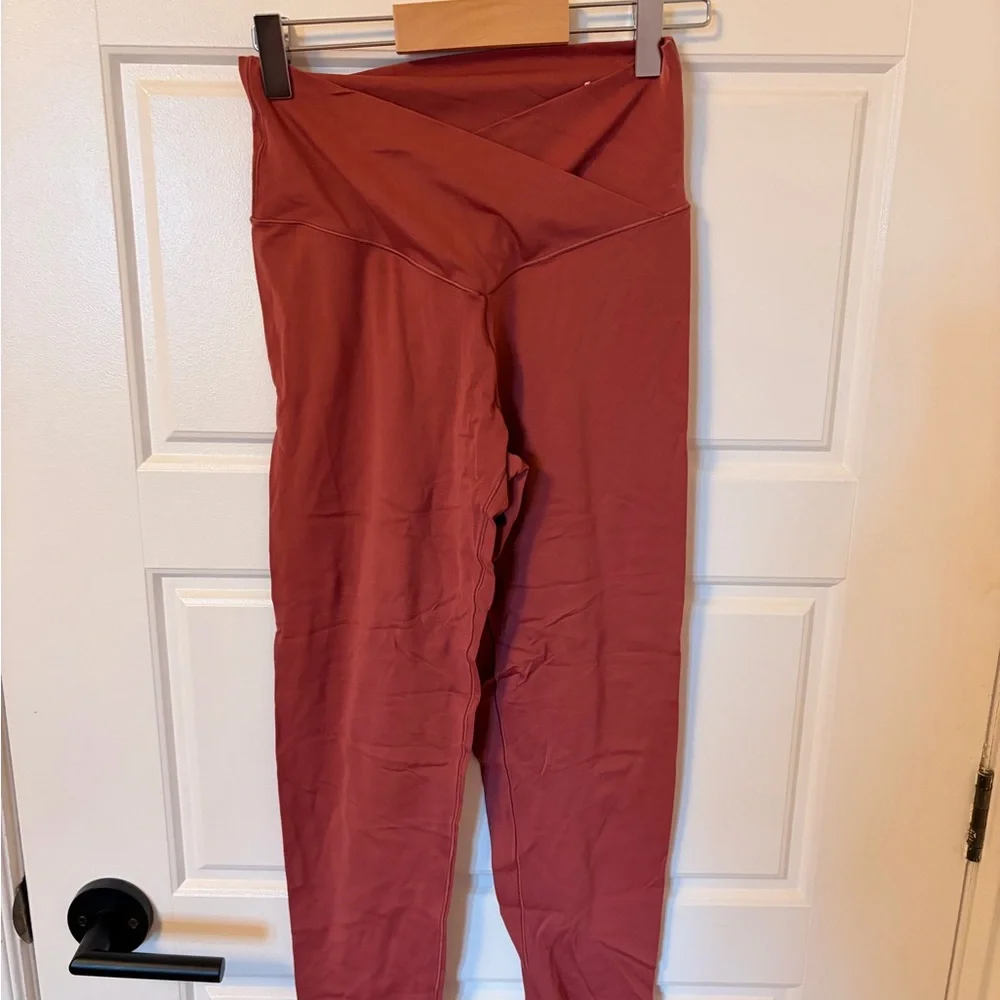 aerie old pink High-Waist V-Cross Leggings - Picture 1 of 1